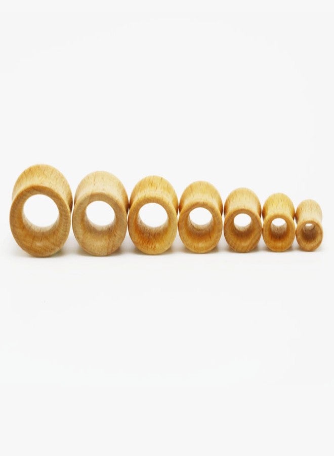 Decentraland Log Color Wood Ear Gauges Vintage Wooden Ring Body Piercings Gauge Ear Plugs Tunnels 3/4"(20mm) - Image 2